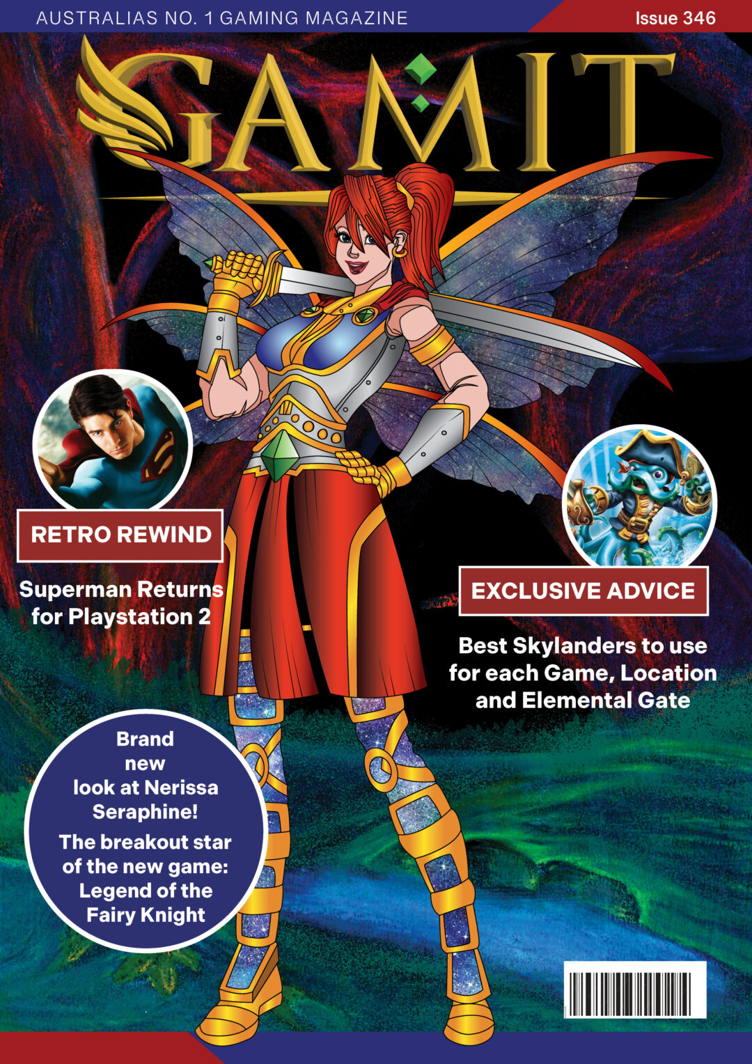 GAMIT Magazine Cover Illustration